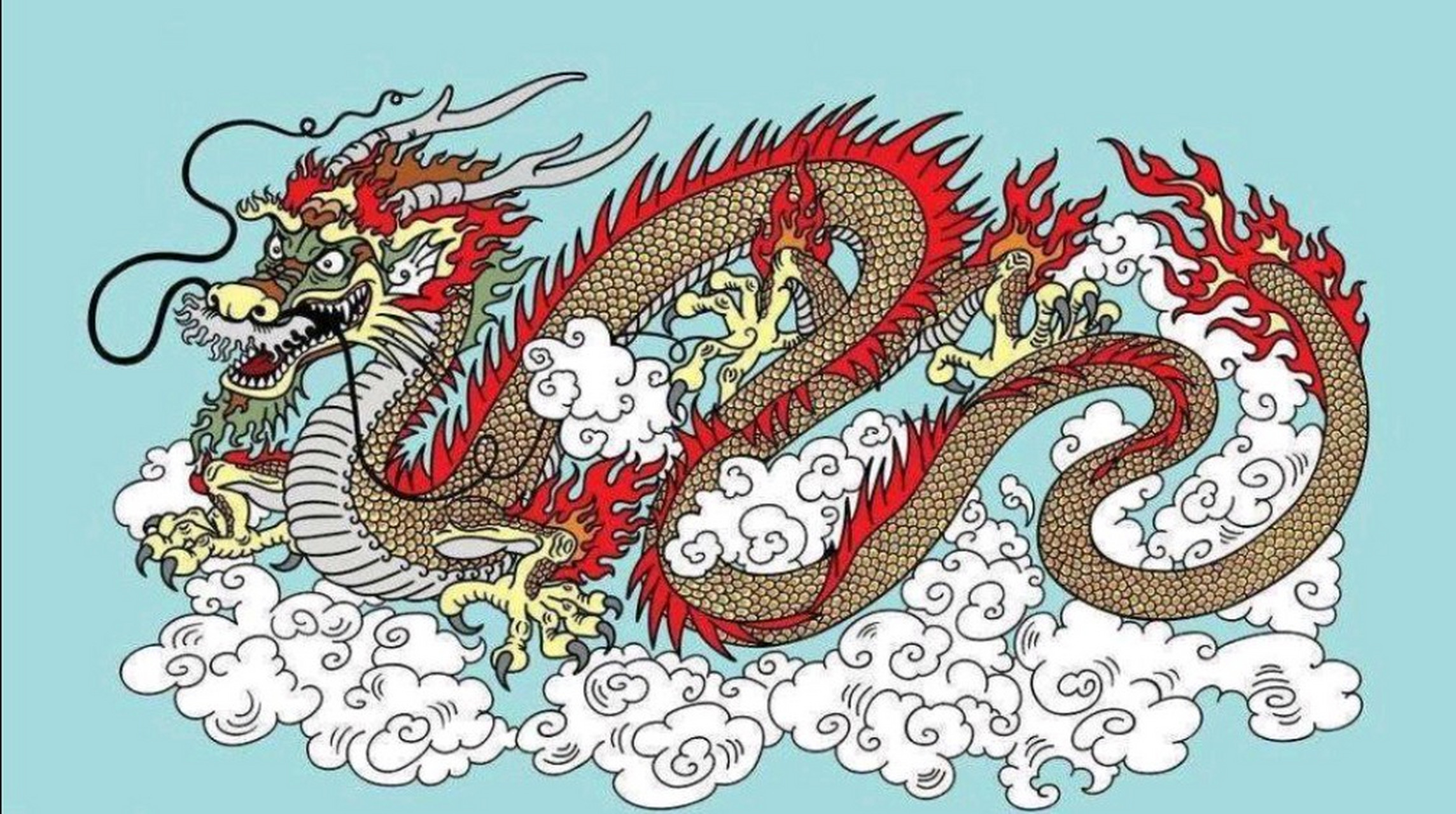 龙的形象很奇怪,融合了九种动物的特点,也就是我们常说的龙有九似.