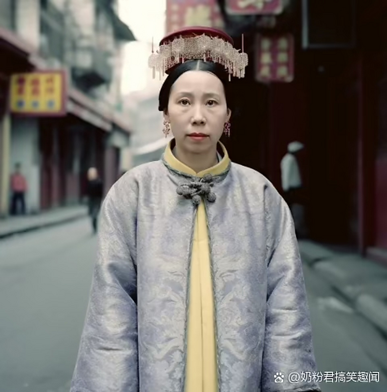 用高清把慈禧照片复原,慈禧还是很美的