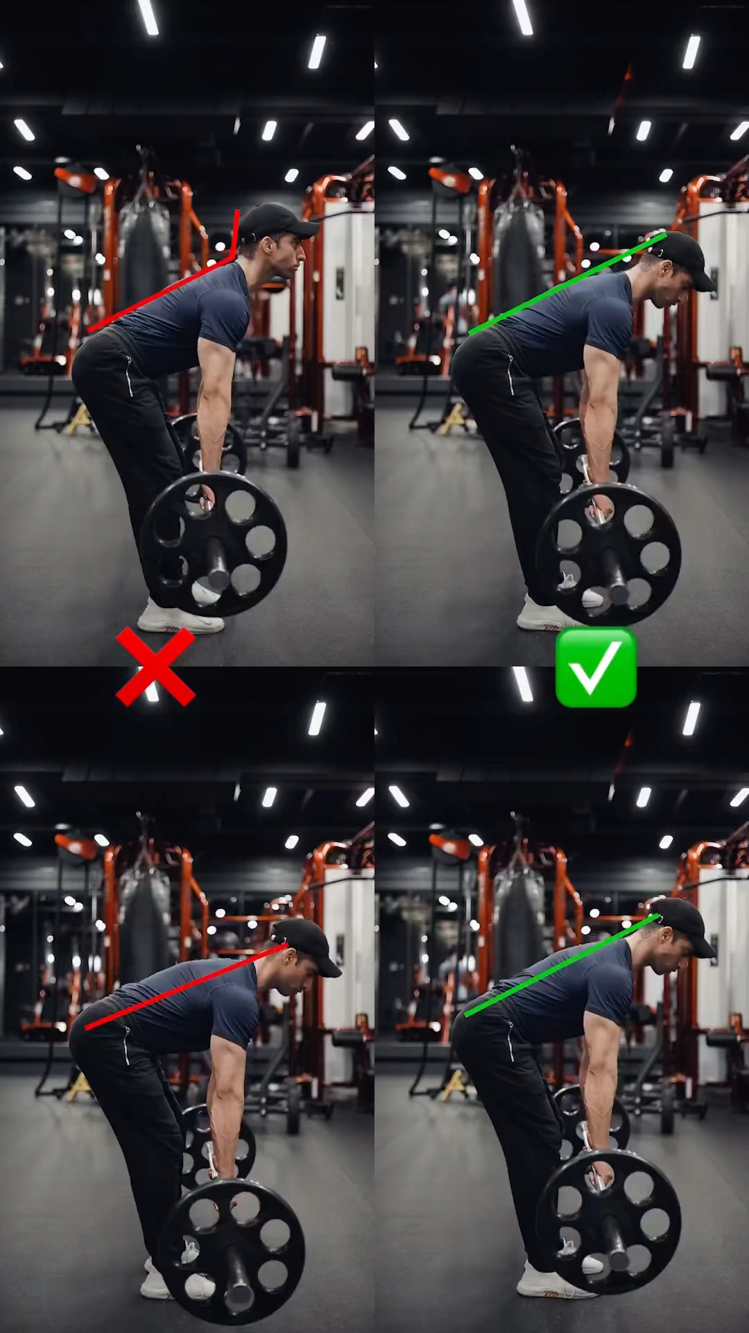 杠铃俯身划船效果超棒,但有两点要注意