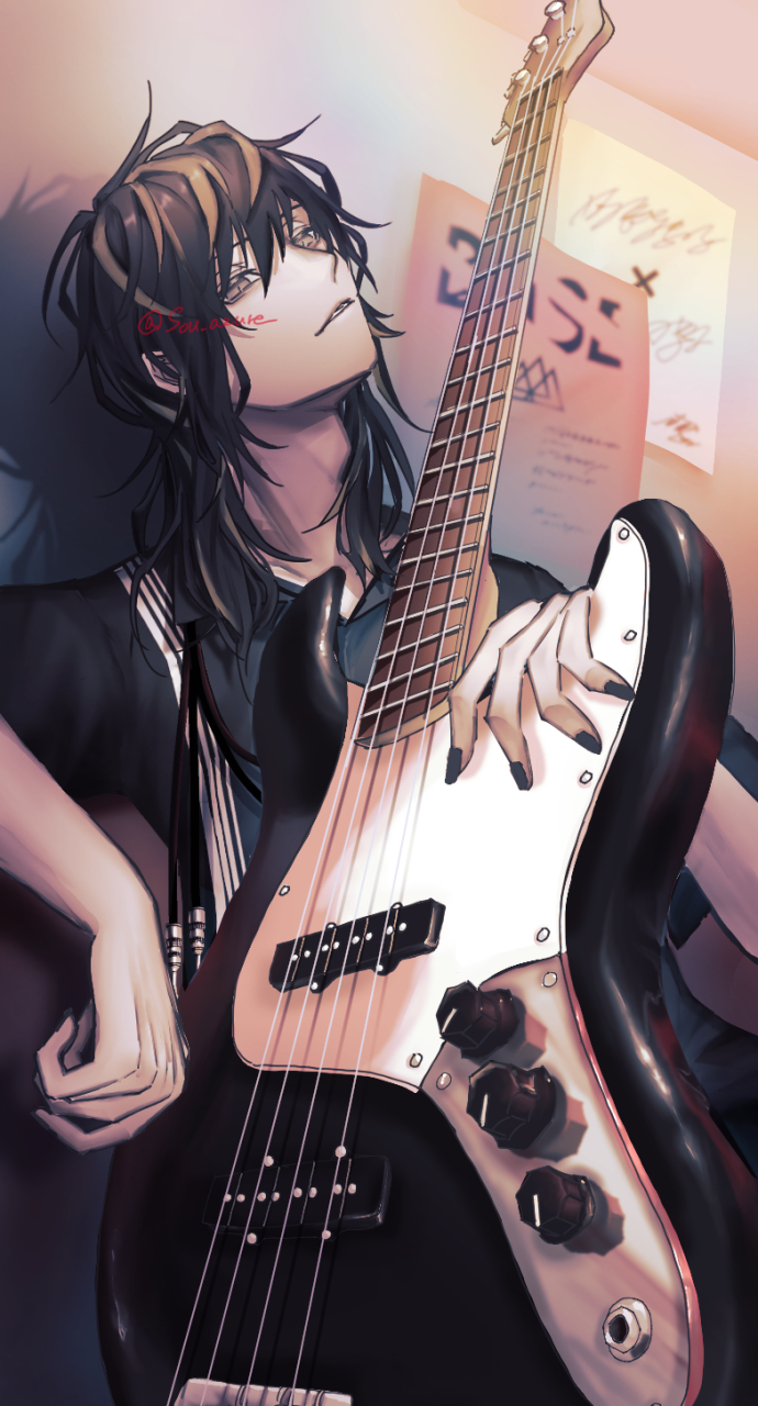 低音贝斯手#二次元#  画师:崇