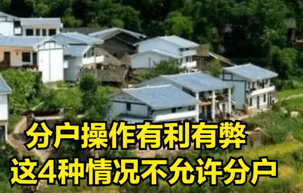 农村和父母分户的利和弊