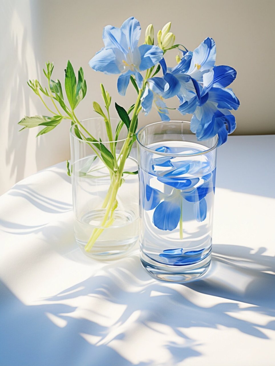 原创高清绘画素材～很治愈一组蓝色小苍兰  【原创高清绘画素材】一抹