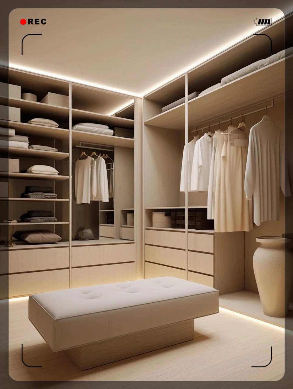 6款原木奶油衣帽间绝了  这原木奶油衣帽间太棒了!