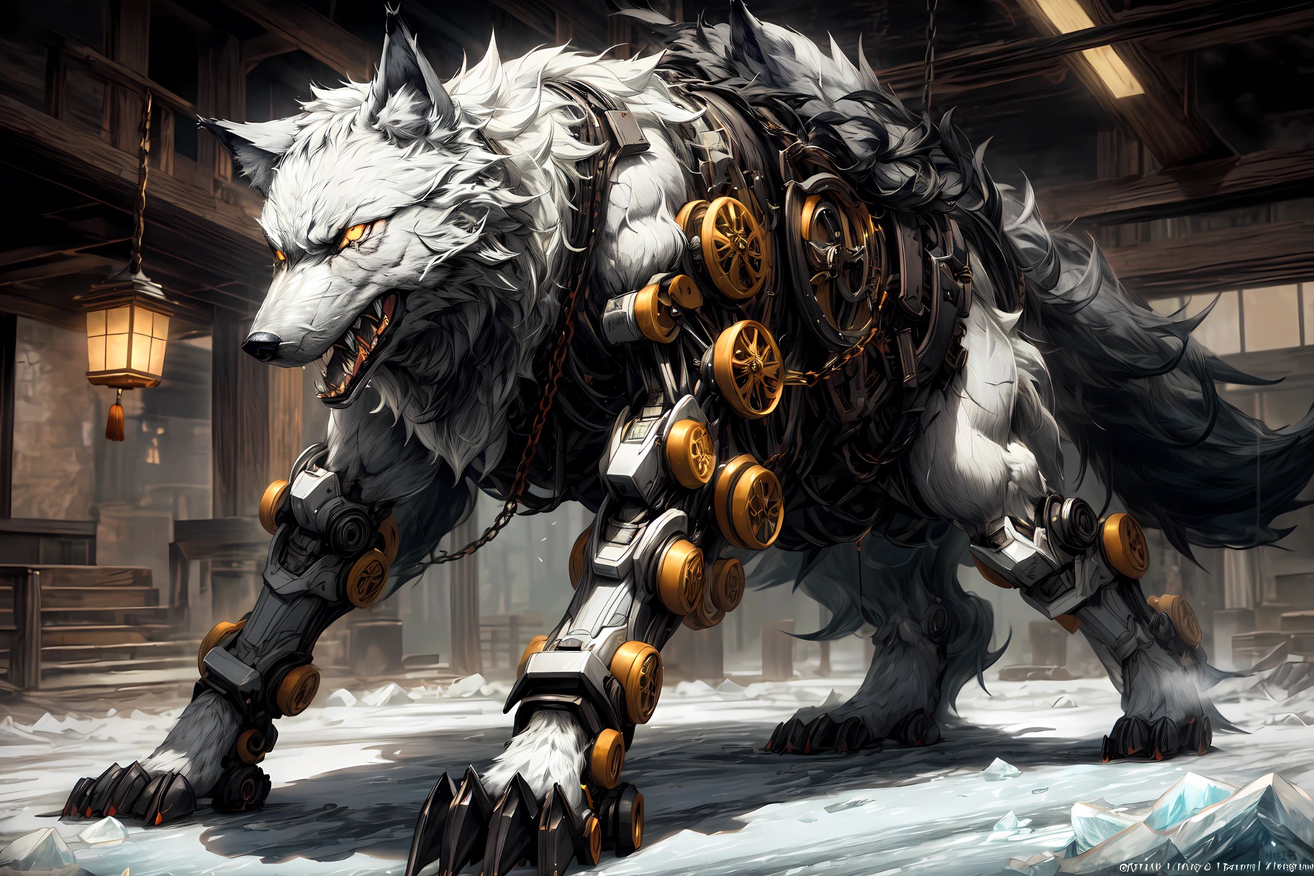 神秘的机械战狼突然现身,以其惊人的速度和攻击力让敌人闻风丧胆