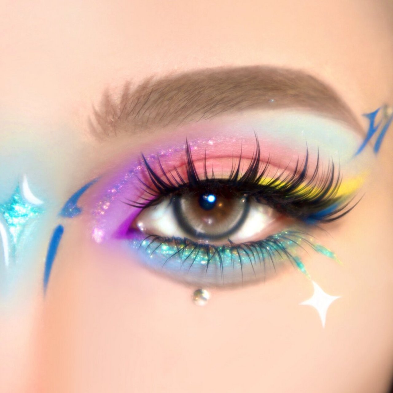 眼妆合集|又被彩色眼妆秒到了!  这也太好看了吧,赶紧码住!