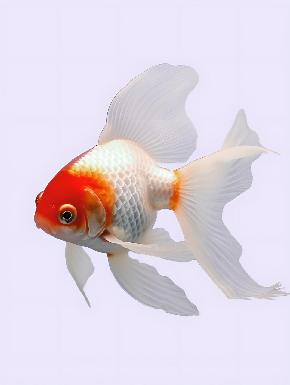 原创高清绘画素材～红运当头|红顶金鱼  红运当头,锦鲤般的红顶金鱼在