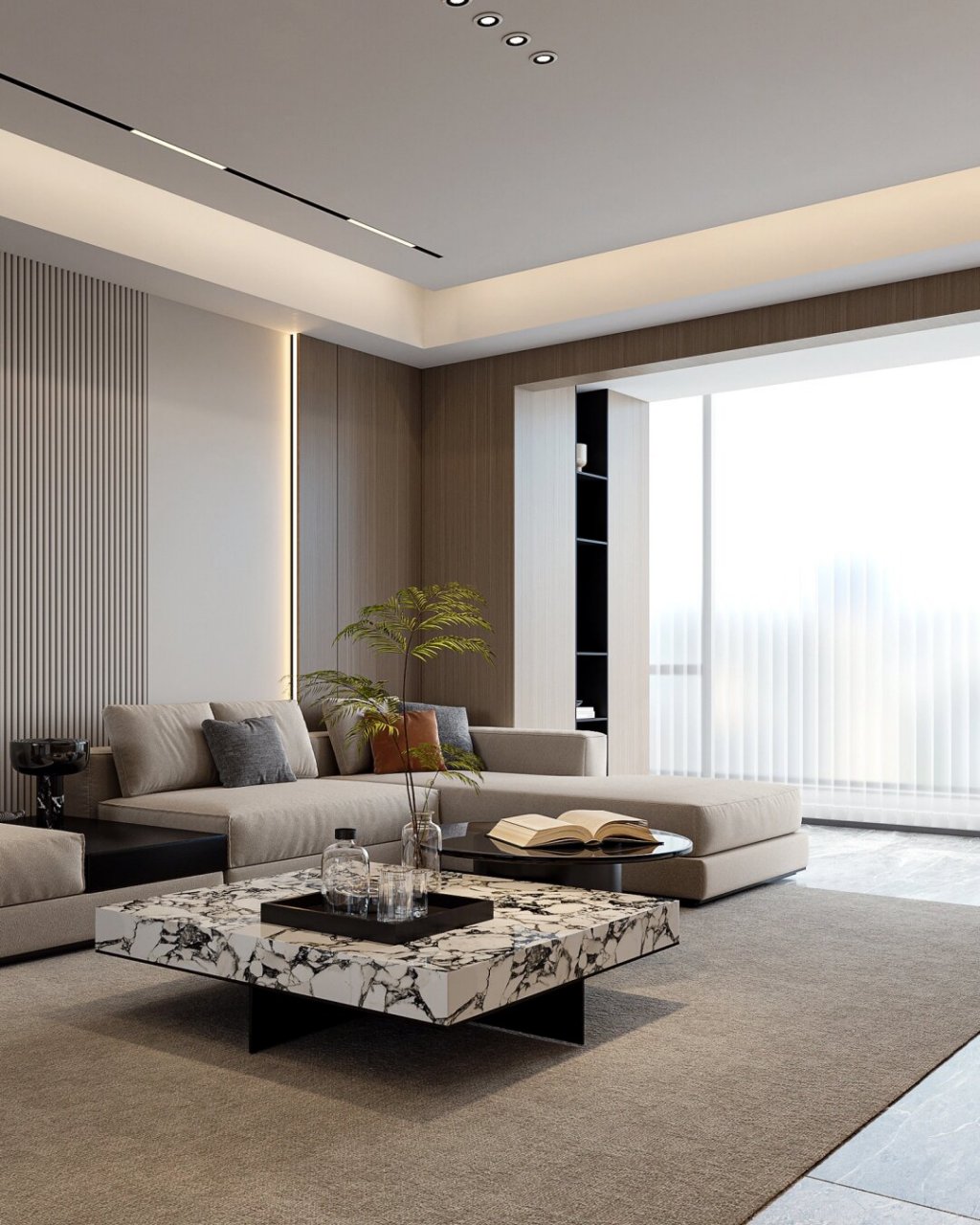 装修案例分享  现代简约风格家居,160平米梦想家园  设计风格: 现代