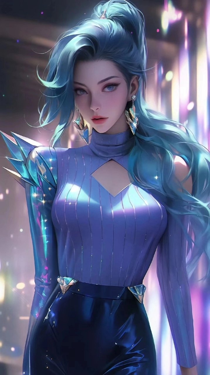 「英雄联盟」萨勒芬妮篇  这一绘画素材聚焦于《英雄联盟》中备受热议