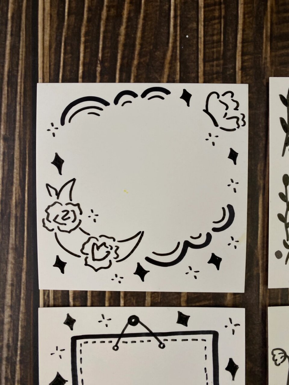 简笔画|小花花手帐手抄报黑板报边框素材