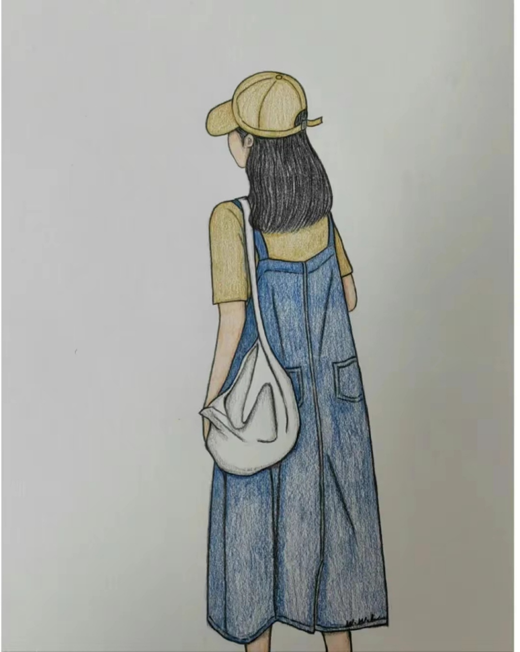 彩铅手绘女生头像分享