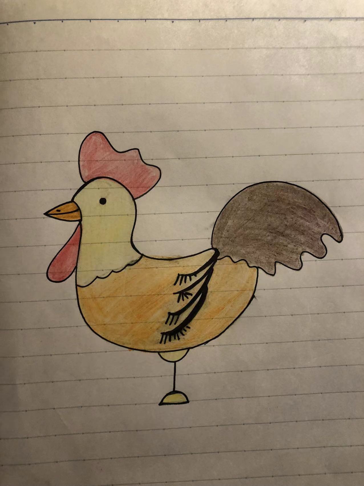 鸡,作为家禽中的一种,以其独特的形象和象征意义深受