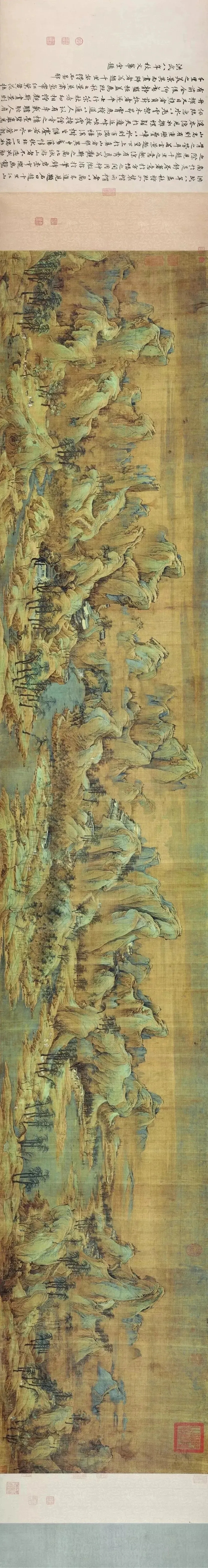 【赵伯驹 宋 山水画《江山秋色图》 全卷高清局部】