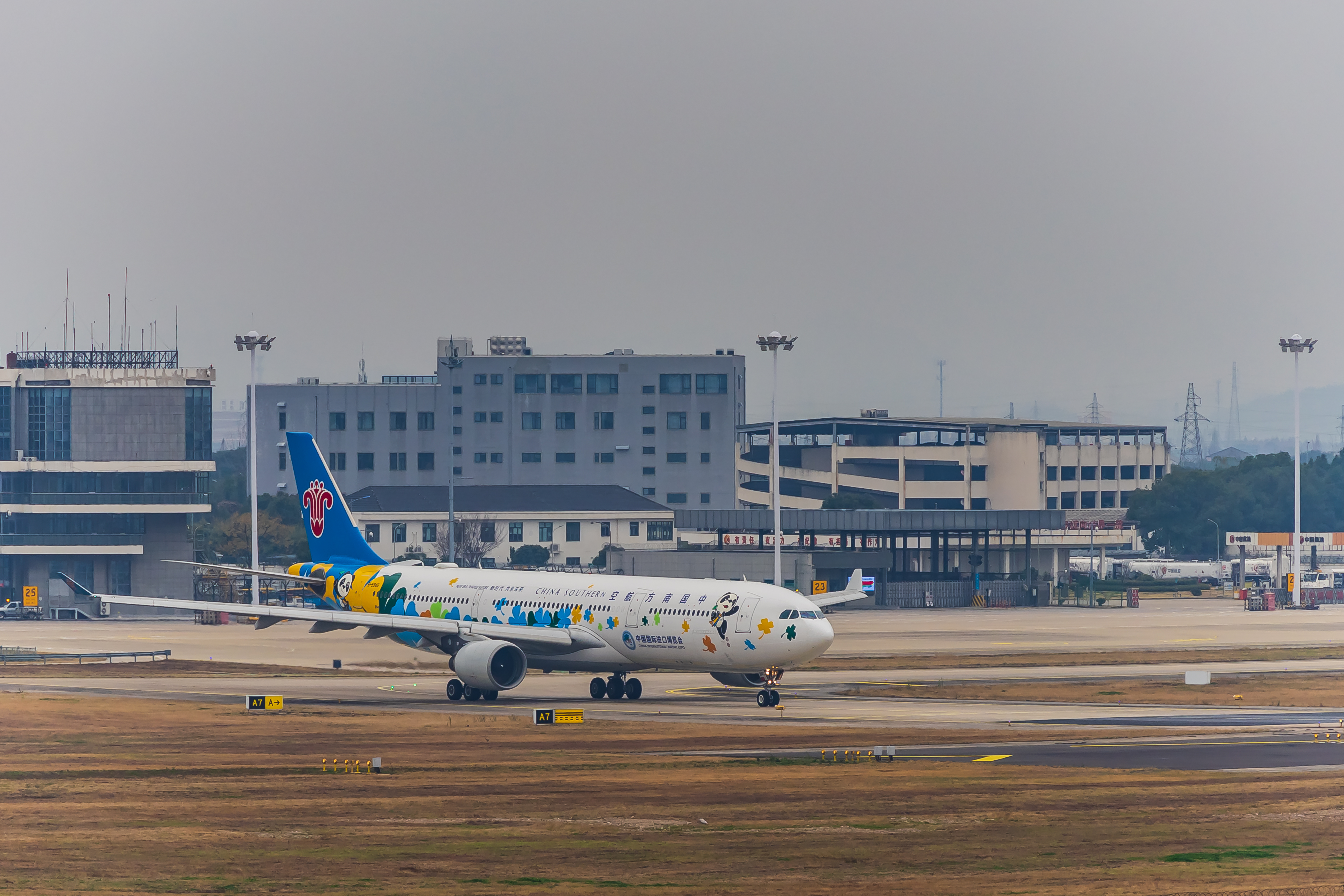 百度秋冬打卡挑战赛   中国南方航空彩绘客机