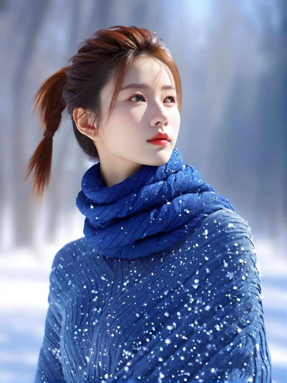 一颦一笑很倾城,妩媚多姿女儿情.