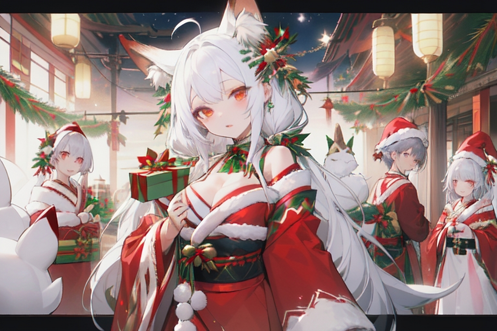 圣诞主题二次元美女