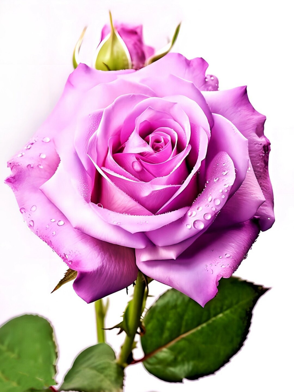 笔下的月季悄然绽放,花瓣间的细腻纹理犹如诗篇中