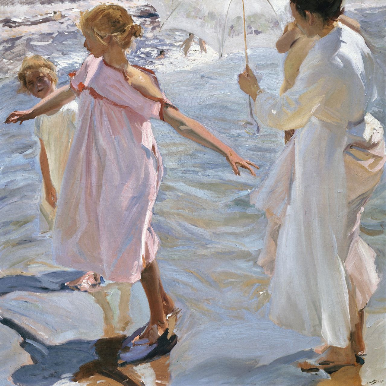 joaquín sorolla y bastida) 作品年份:	1909 年 原作材质:	布面油画