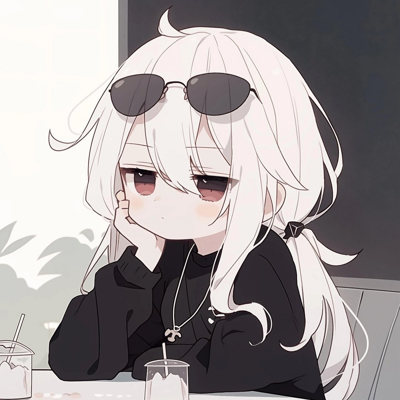 又酷又可爱动漫女头  当你错过了落日的余晖,不要灰心丧气,因为还有