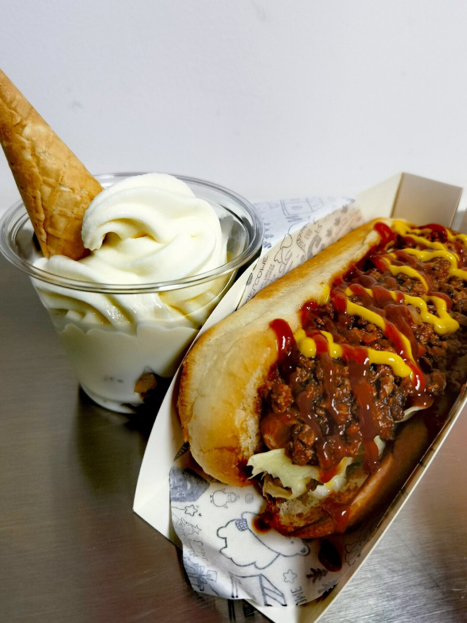 大连好吃但不太好找的小店  热狗和冰淇淋,无论是从外观上还是口感上