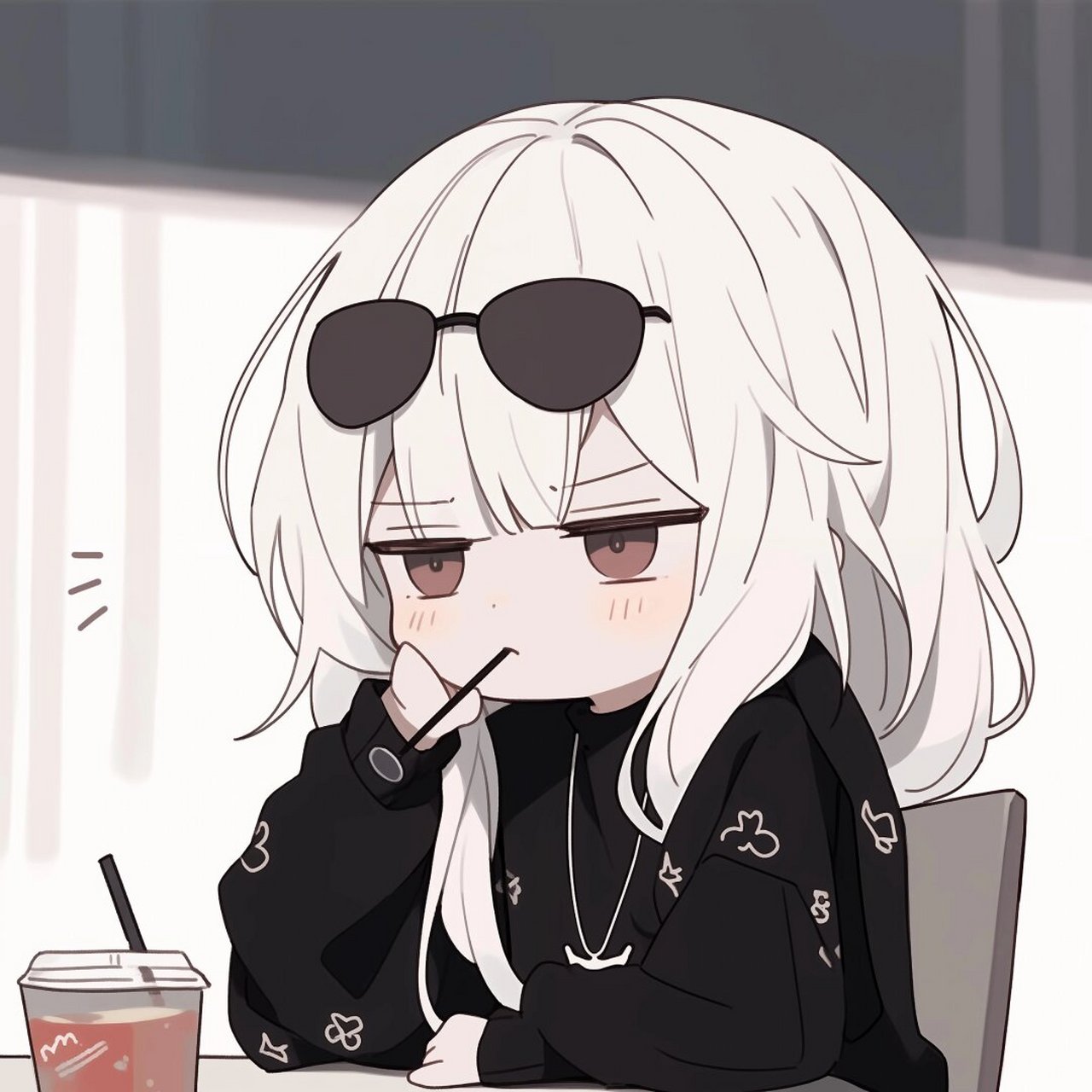 又酷又可爱动漫女头  当你错过了落日的余晖,不要灰心丧气,因为还有