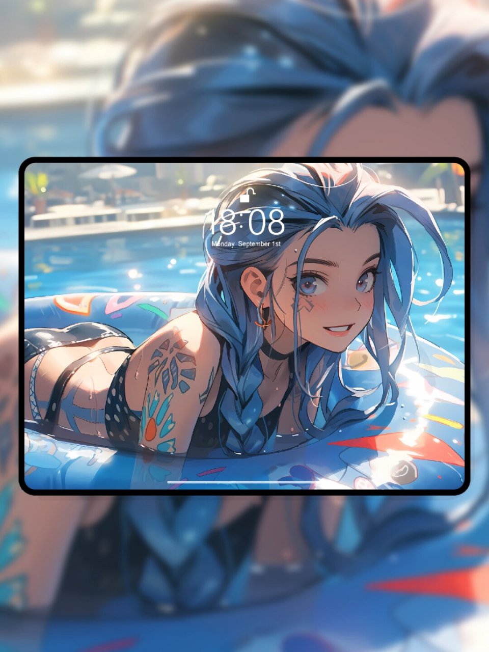 泳池派对,一起玩耍,金克丝,我不是爆爆  让我们一起参加泳池派对,尽情