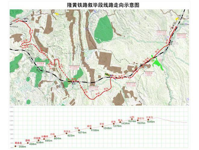 叙毕铁路路线图图片