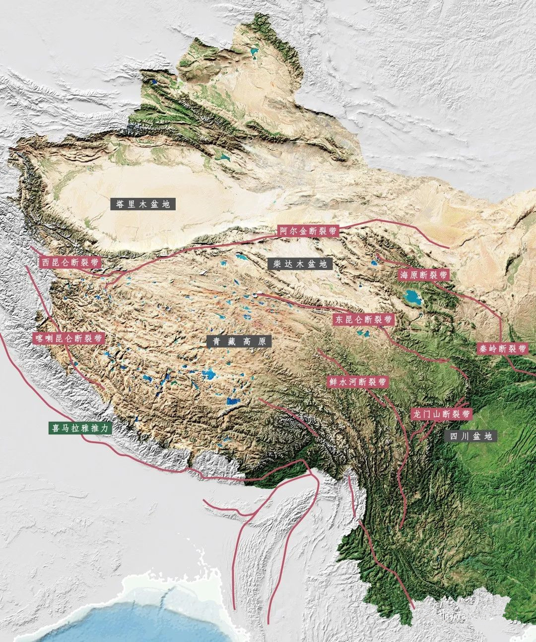 巴颜喀拉山地图图片