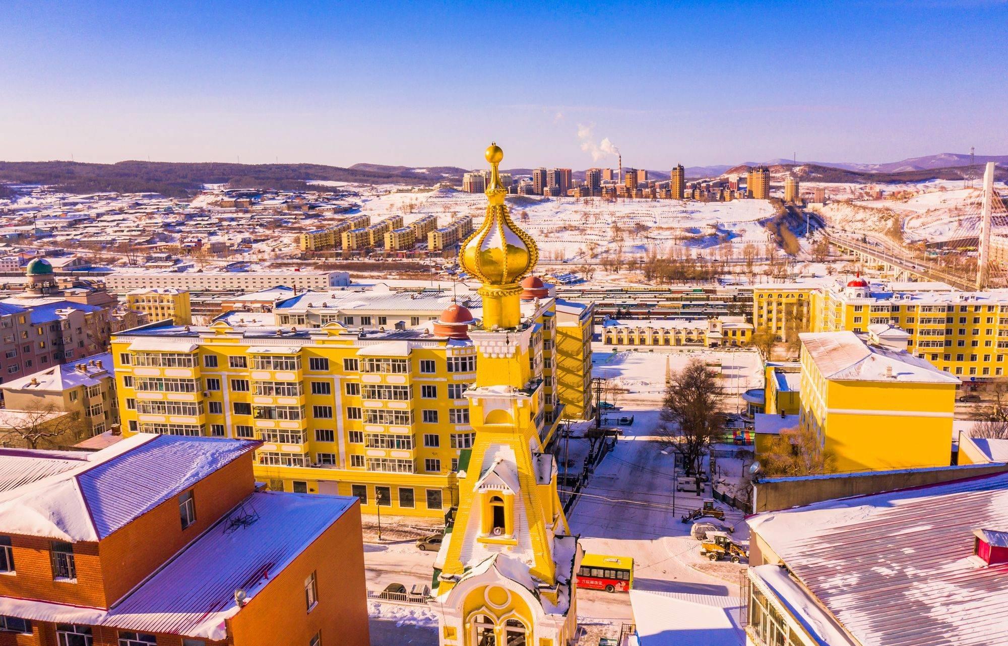 黑龙江边境小镇绥芬河,美丽的边境小城,感受冰天雪地中的浪漫