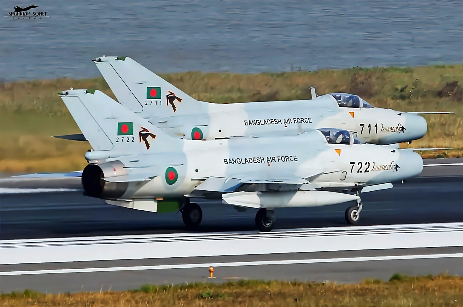 战机欣赏:孟加拉国空军装备的歼-7系列战斗机,该机是我国在米格-21