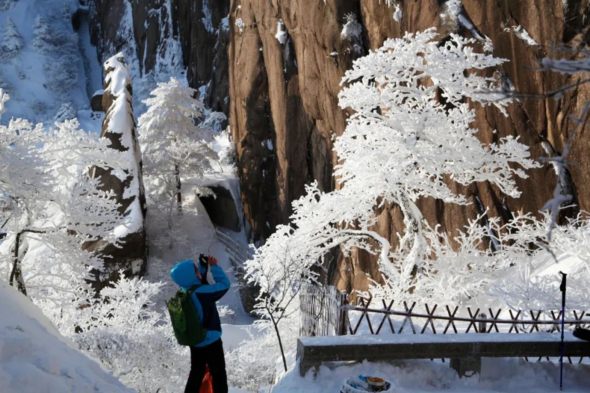 游黄山雪景美篇图片