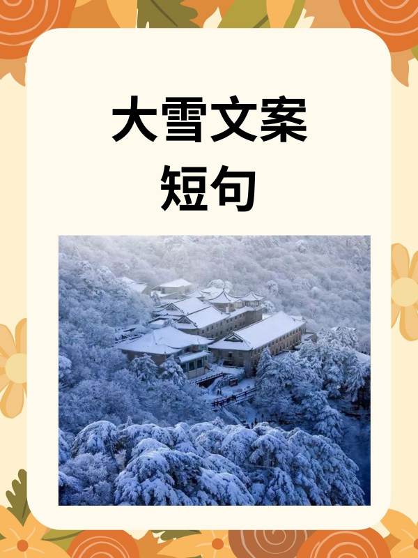 新年大雪文案图片