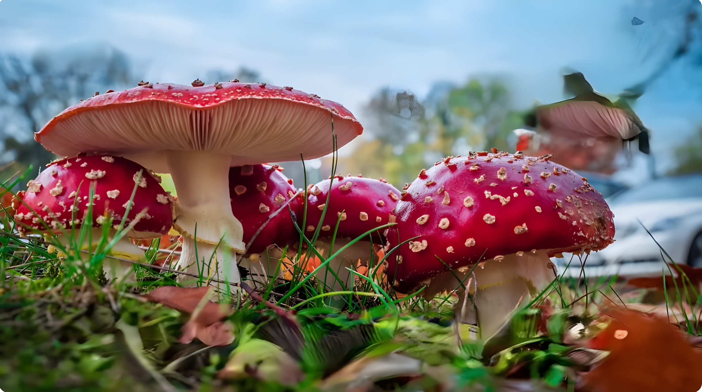 鳞环柄菇,线锥盖伞,微红丝膜菌,纹缘盔孢伞,火焰茸,毁灭天使菌和死亡