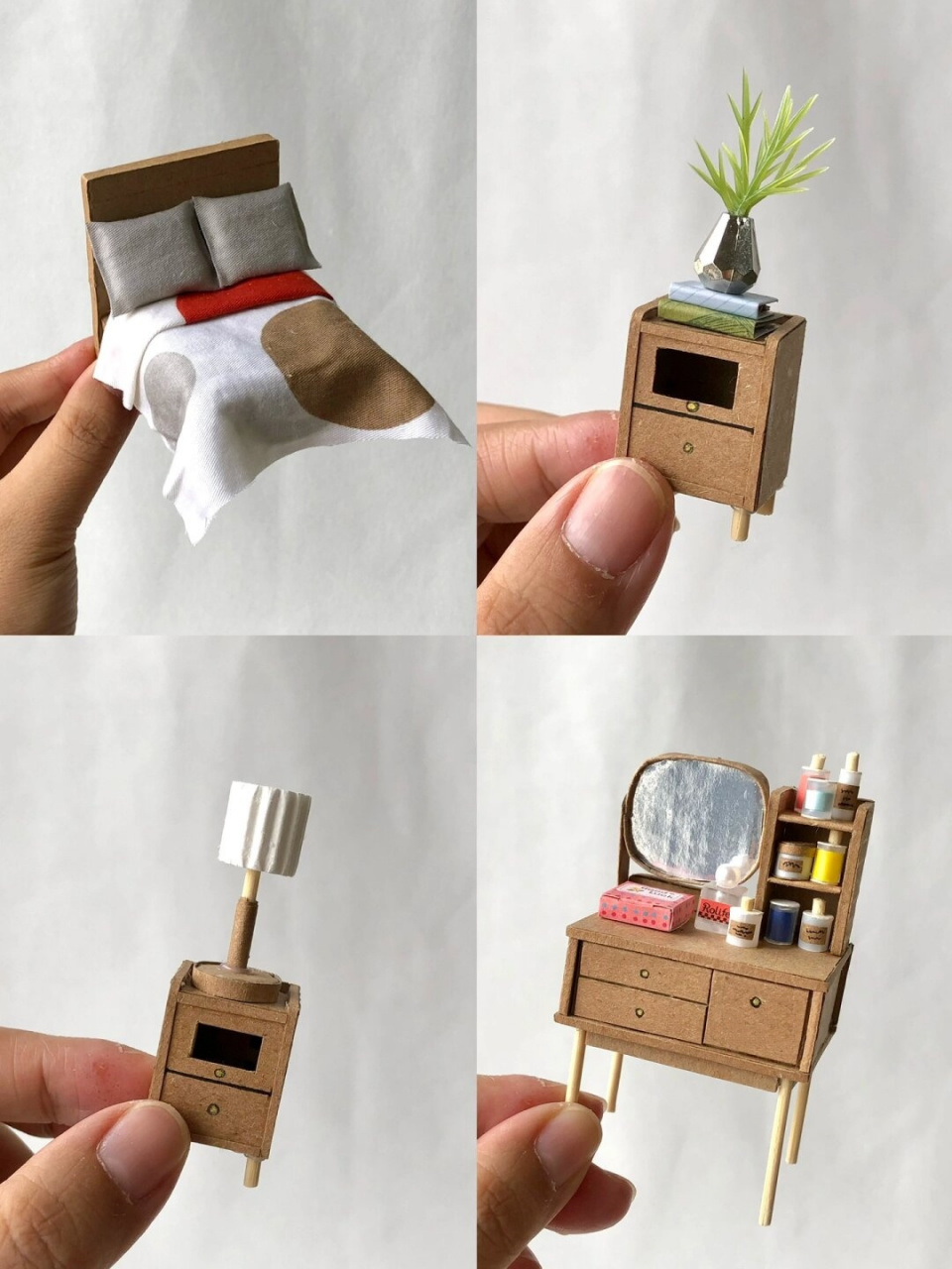 万物微缩|纸箱手工diy制作可爱迷你家居好物