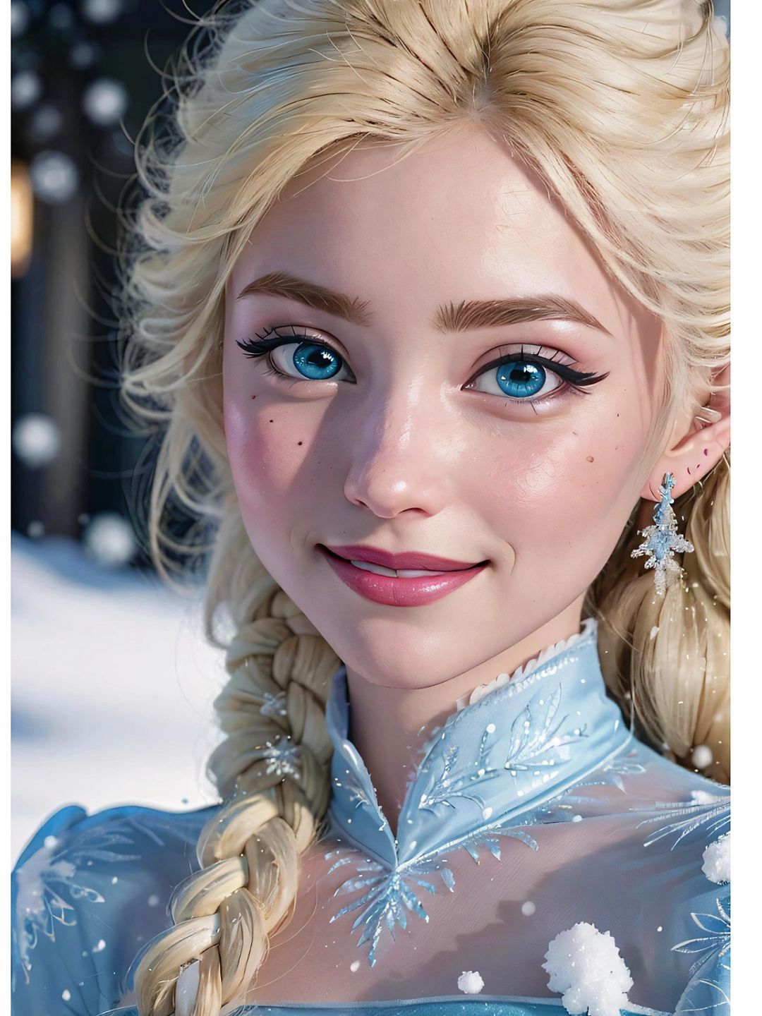 在《冰雪奇缘》中,艾莎公主以其独特的魅力征服了无数观众的心.