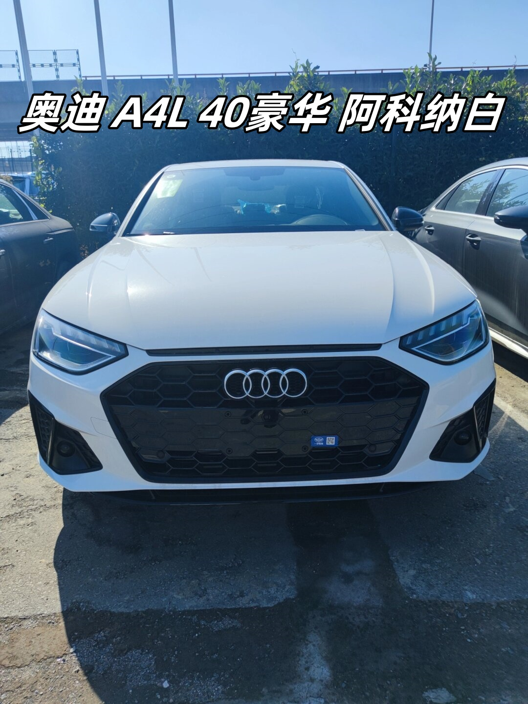 奥迪 a4l 40豪华 阿科纳白