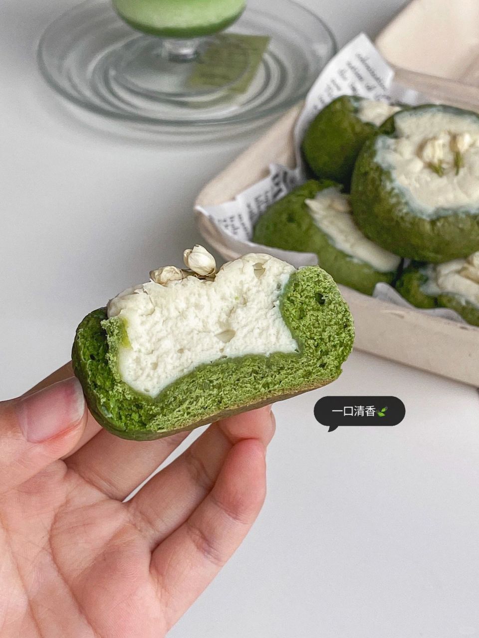 绿野仙踪白天使抹茶茉莉乳酪司康 食材准备低粉抹茶粉泡打粉代糖 黄油