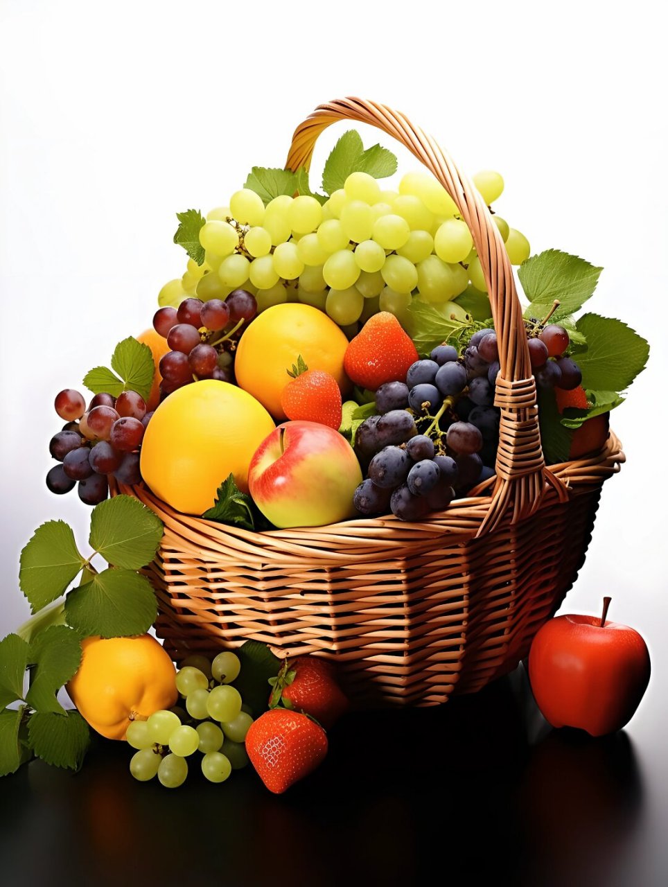 绘画素材1000集日更247:水果篮  这种水果篮喜欢吗