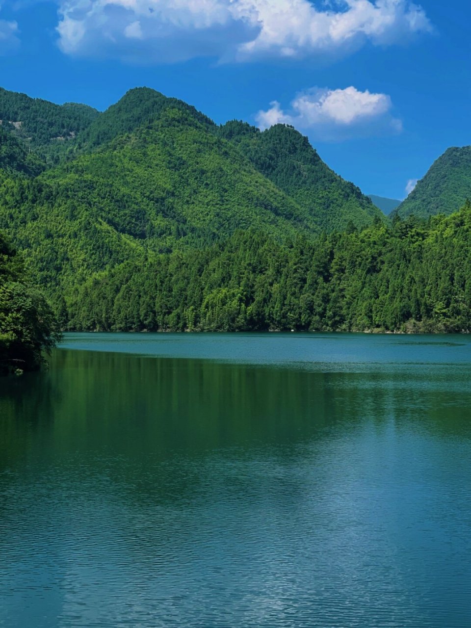 直接导航至胜天湖水库,你将发现一片人间仙境.