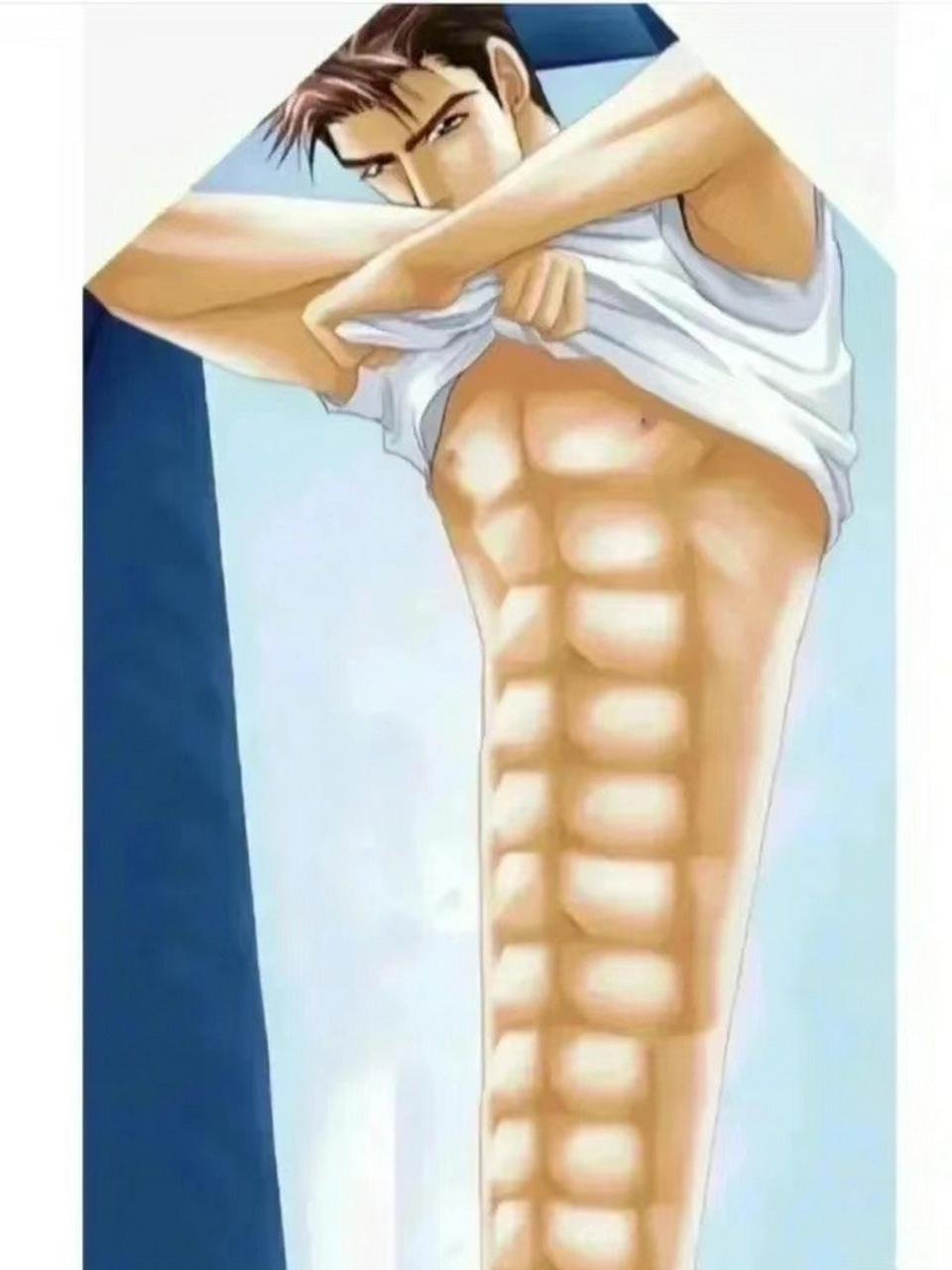 像图片一样的18块腹肌吗?不怕硌手吗?