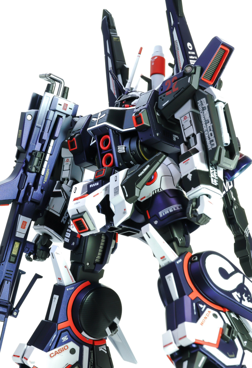 模型欣赏:机动战士高达uc hguc 飙狼 袖章党式样,by takuchanko.