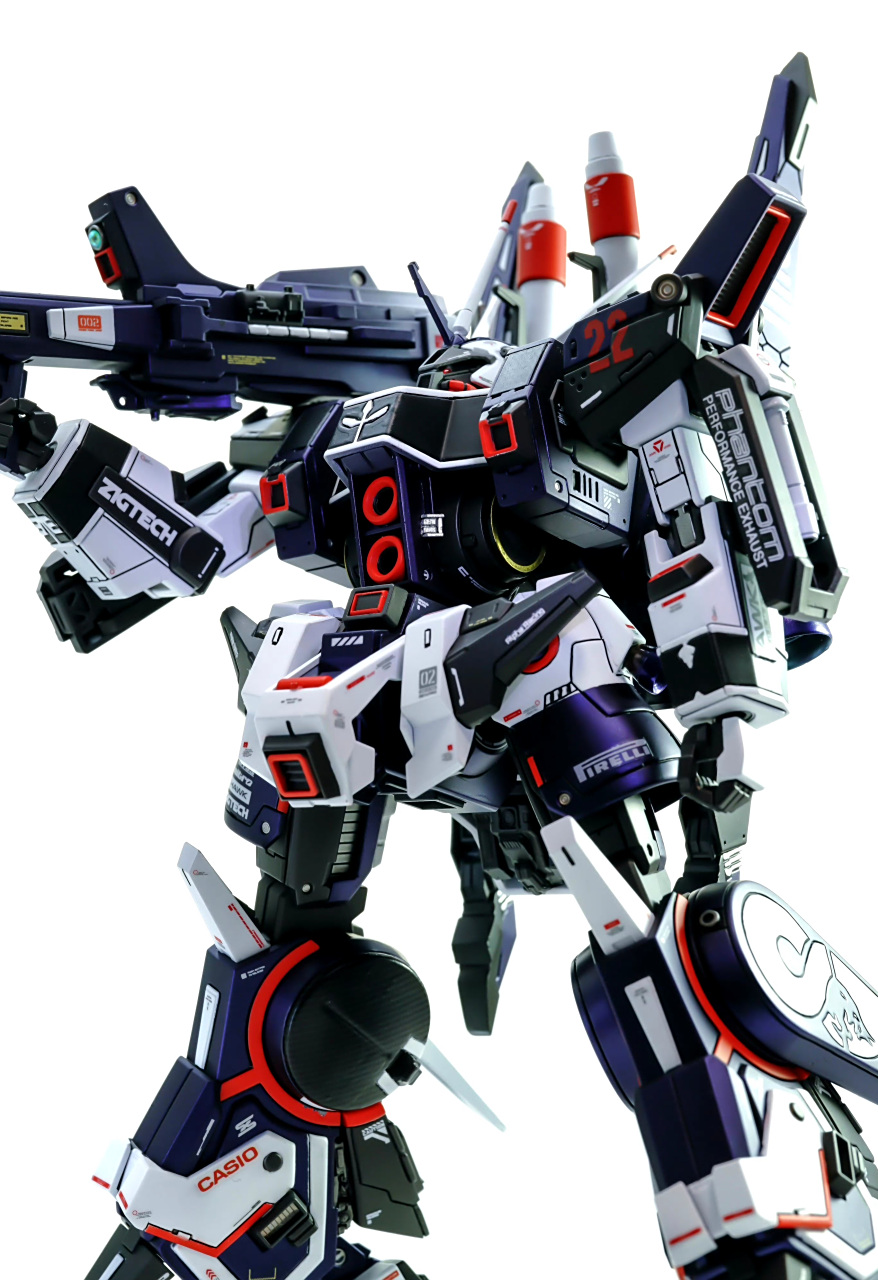 模型欣赏:机动战士高达uc hguc 飙狼 袖章党式样,by takuchanko.