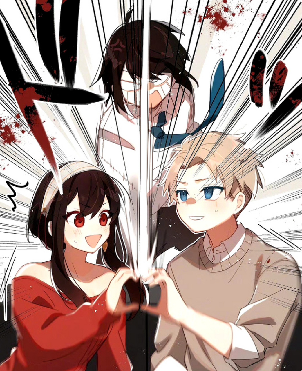 尤里:"呜,手好痛啊!