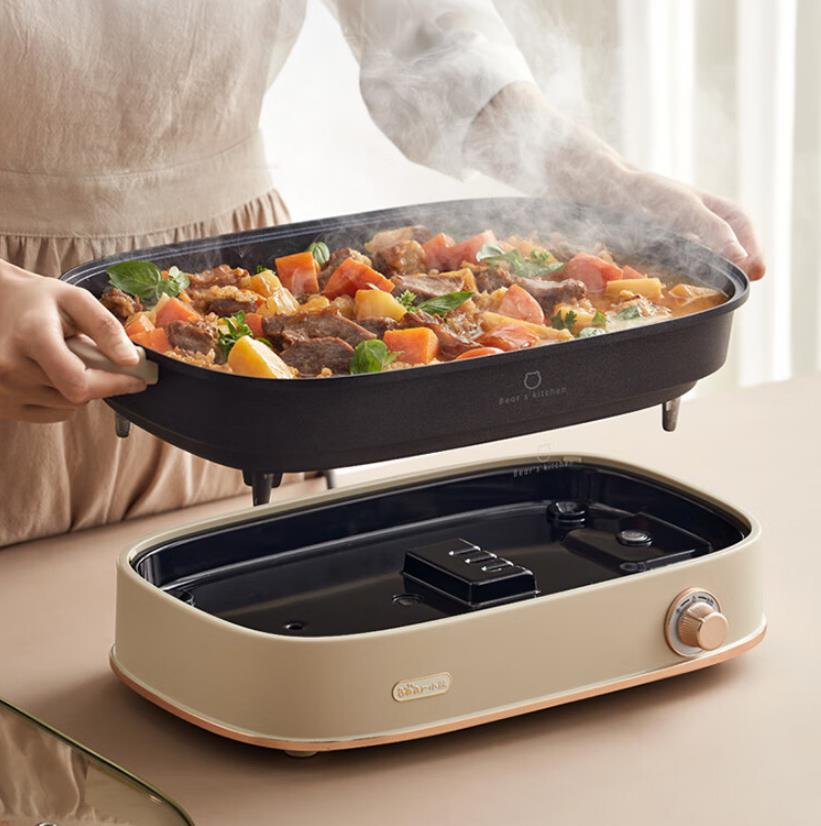 多功能电煮锅推荐,厨房必选好物,大容量功能多涮火锅必选