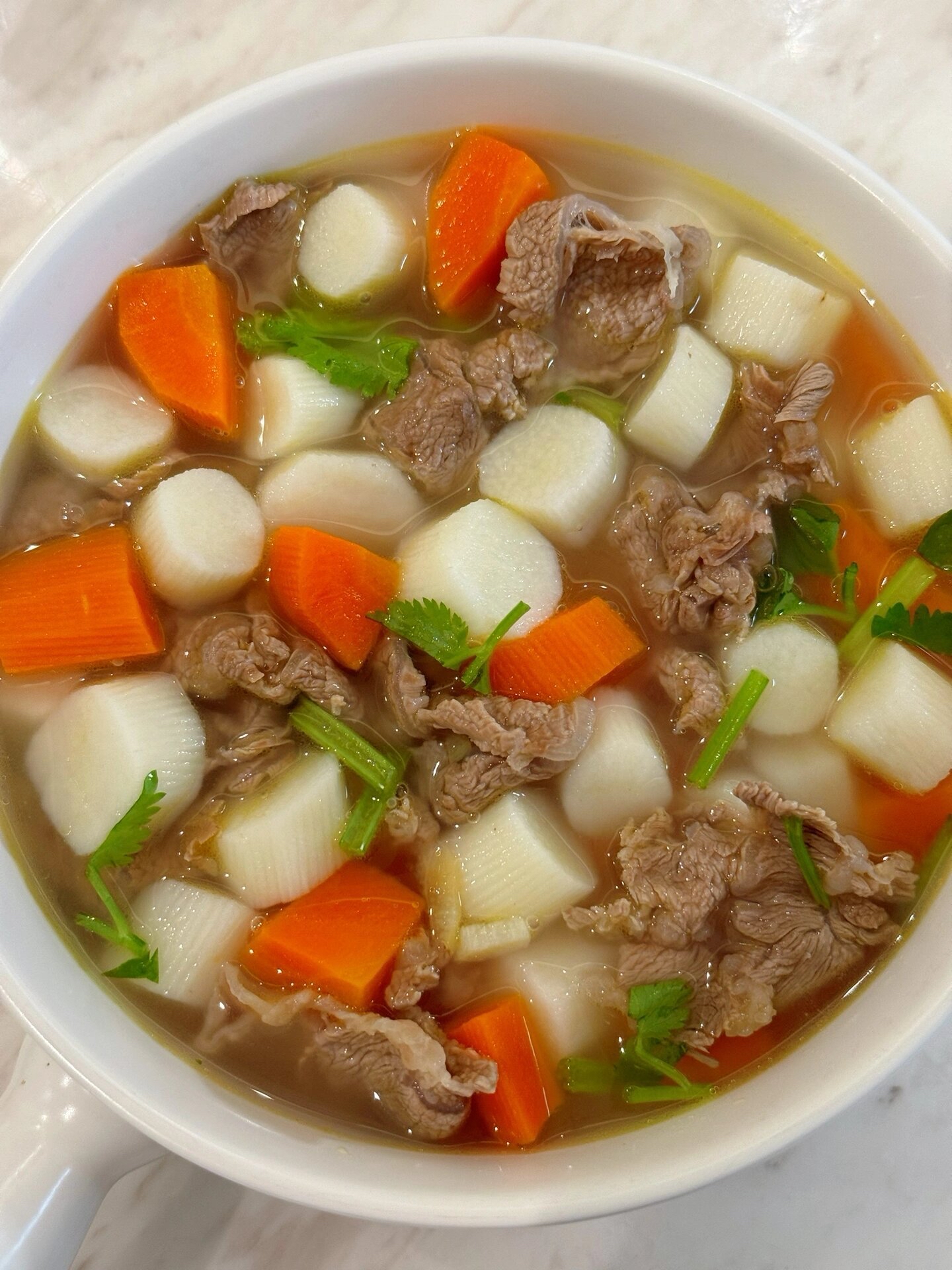 山药红萝卜牛肉汤