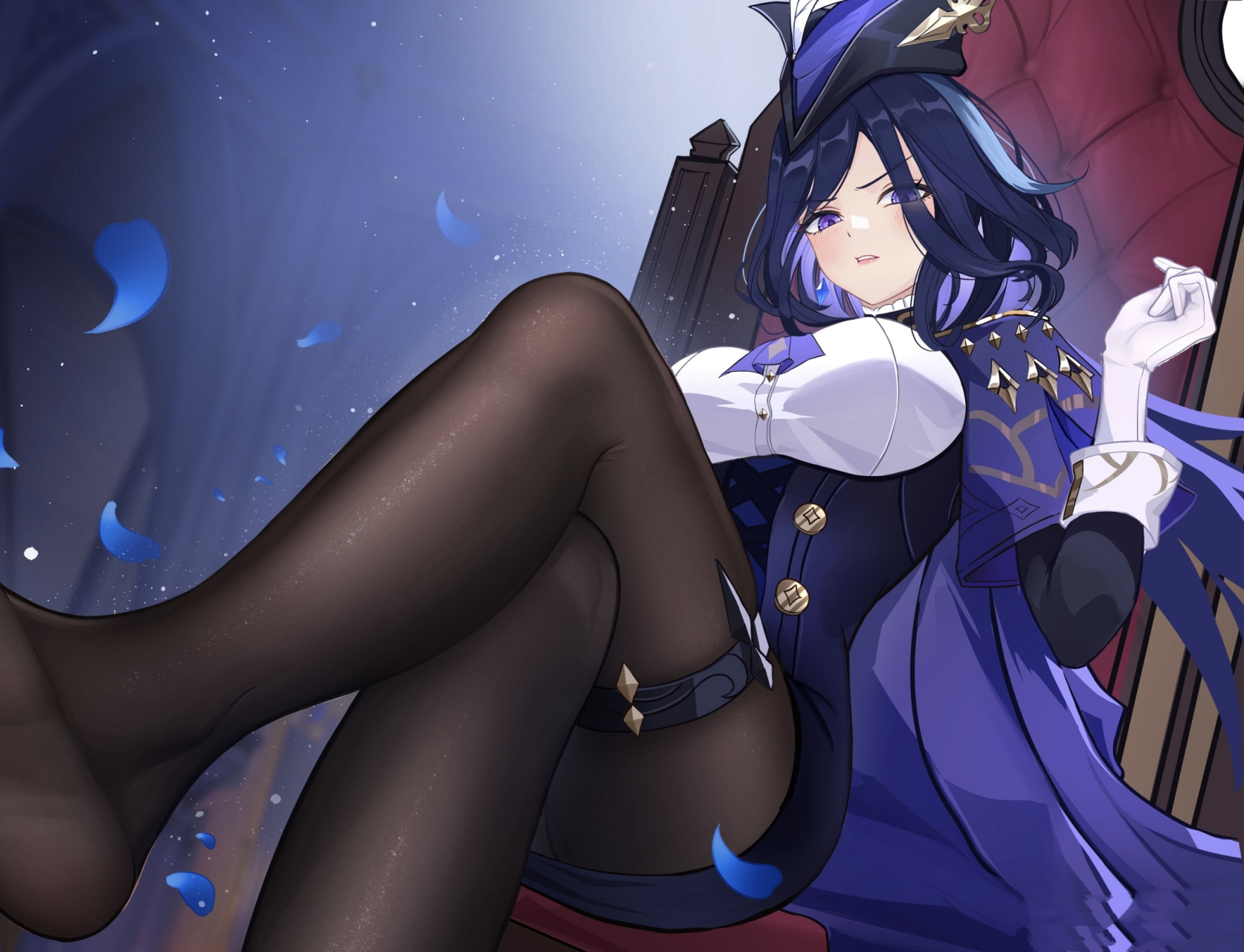 克洛琳德,娜维娅和甘雨 画师:利姆露Ⅲ#二次元# #原神