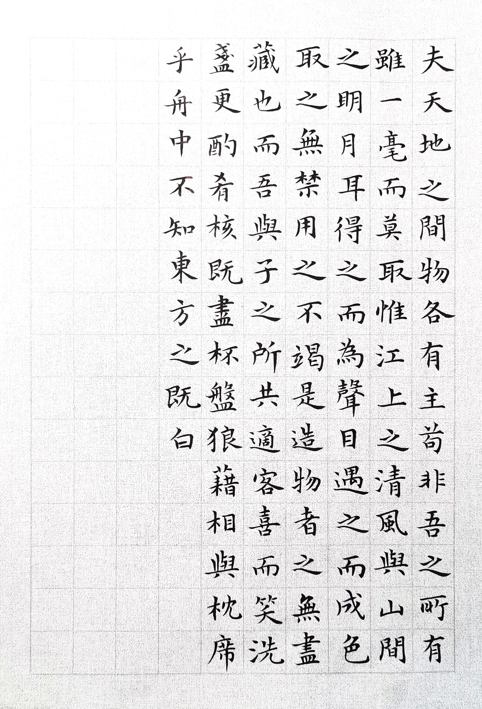 临文征明小楷:前赤壁赋(4)