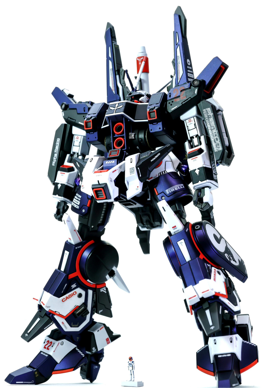 模型欣赏:机动战士高达uc hguc 飙狼 袖章党式样,by takuchanko.