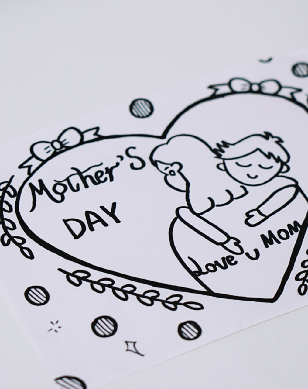 简单易学母亲节通用线稿边框素材来喽  嘿,小伙伴们!你们知道吗?