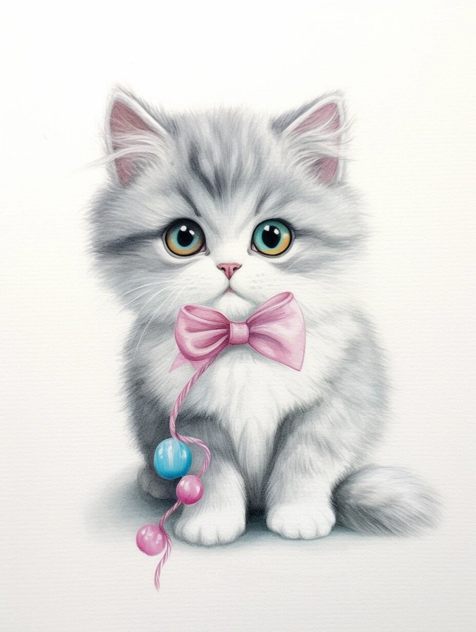 这次我为大家带来的是一组呆萌可爱的猫咪绘画素材.