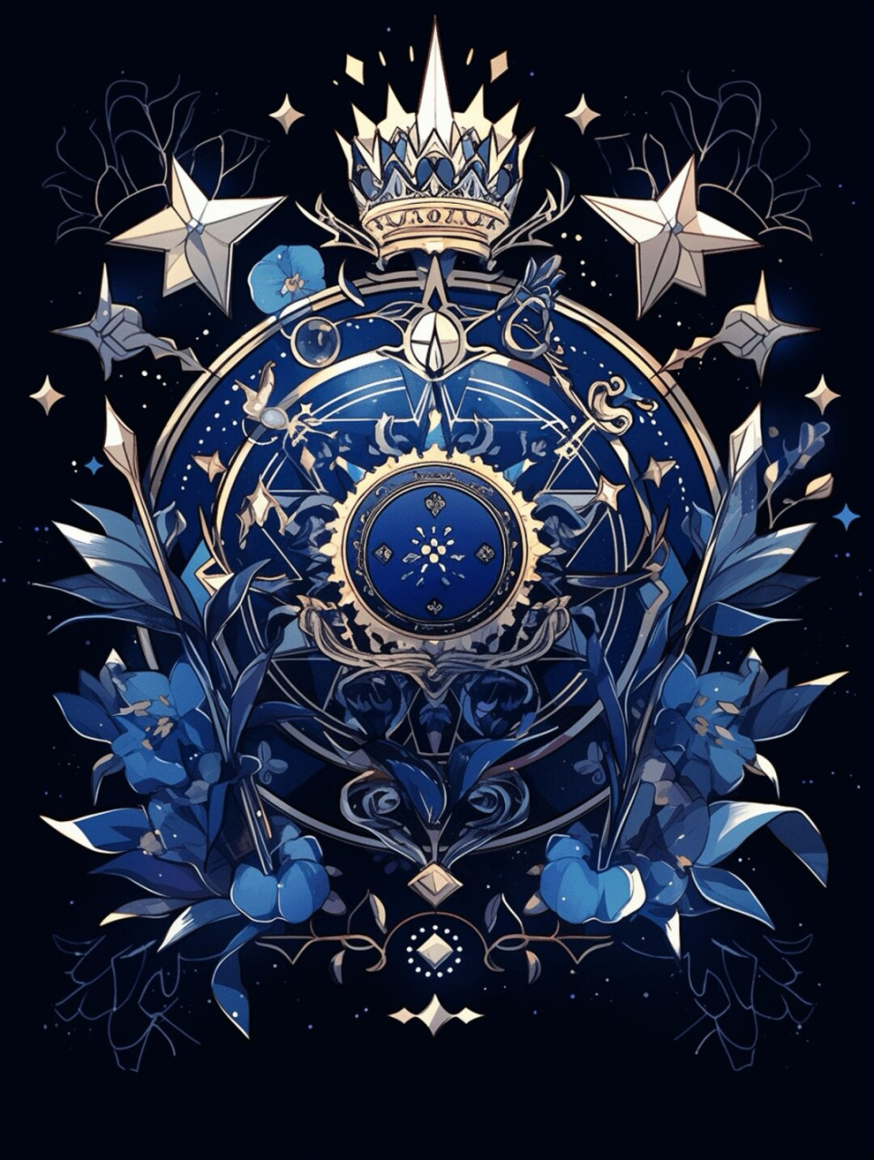 今天我要和大家分享一些超棒的蓝色塔罗牌素材!